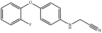 2-((4-(2-fluorophenoxy)phenyl)amino)acetonitrile Struktur