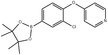 4-[2-chloro-4-(tetramethyl-1,3,2-dioxaborolan-2-yl)phenoxy]pyridine Structure