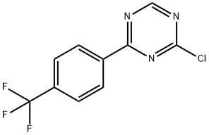 2-Chloro-4-(4-trifluoromethylphenyl)-1,3,5-triazine Structure