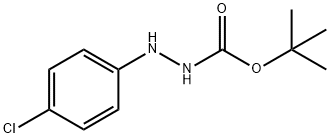 Hydrazinecarboxylic acid, 2-(4-chlorophenyl)-, 1,1-dimethylethyl ester Structure