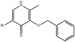 5-溴-2-甲基-3-苄氧基-4-吡啶酮, 1421314-64-8, 结构式