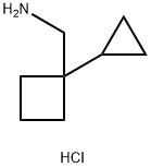 (1-环丙基环丁基)甲胺盐酸盐,1423026-26-9,结构式