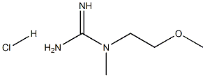 N-(2-甲氧基乙基)-N-甲基胍盐酸,1423027-04-6,结构式