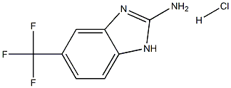 5-(trifluoromethyl)-1H-1,3-benzodiazol-2-amine hydrochloride Struktur
