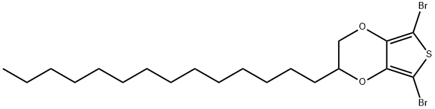 Thieno[3,4-b]-1,4-dioxin, 5,7-dibromo-2,3-dihydro-2-tetradecyl- 结构式