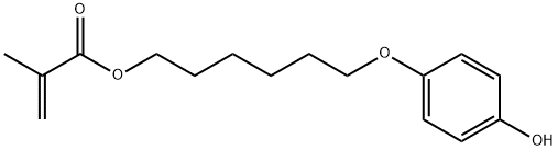 4-(6-甲基丙烯酰氧基己氧基)苯酚, 142627-92-7, 结构式