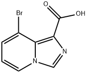 8-bromoimidazo[1,5-a]pyridine-1-carboxylic acid 结构式