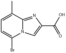 5-bromo-8-methylimidazo[1,2-a]pyridine-2-carboxylic acid 结构式