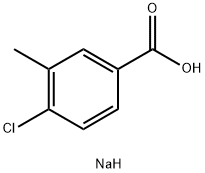 4-氯-3-甲基苯甲酸钠, 1431868-21-1, 结构式