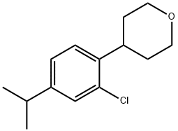5-(iso-Propyl)-2-(4-tetrahydropyranyl)chlorobenzene|