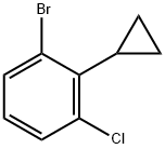 1-溴-3-氯-2-环丙苯 结构式