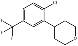 4-Trifluoromethyl-2-(4-tetrahydropyranyl)chlorobenzene 结构式