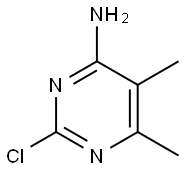 4-Pyrimidinamine, 2-chloro-5,6-dimethyl- 结构式