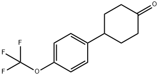4-[4-(Trifluoromethoxy)phenyl]cyclohexanone Structure