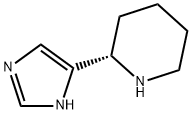 (S)-2-(1H-imidazol-5-yl)piperidine 化学構造式