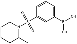 (3-((2-methylpiperidin-1-yl)sulfonyl)phenyl)boronic acid Structure