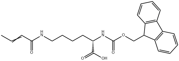 (2S)-6-[[(E)-but-2-enoyl]amino]-2-(9H-fluoren-9-ylmethoxycarbonylamino)hexanoic acid|N2-(((9H-芴-9-基)甲氧基)羰基)-N6-(丁-2-烯酰基)-L-赖氨酸