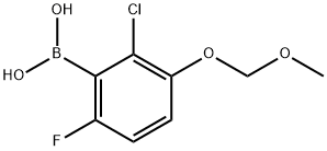 2-氯-6-氟-3-甲氧基甲氧基苯硼酸,1451392-26-9,结构式