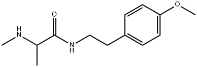 Propanamide, N-[2-(4-methoxyphenyl)ethyl]-2-(methylamino)-,1455319-12-6,结构式
