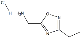 [(3-ethyl-1,2,4-oxadiazol-5-yl)methyl]amine hydrochloride Struktur