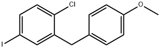 1-chloro-4-iodo-2-(4-methoxybenzyl)benzene Struktur