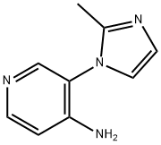4-AMINO-3-(2-METHYLIMIDAZOL-1-YL)PYRIDINE 结构式