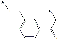 2-溴乙酰基-6-甲基吡啶氢溴酸盐,147097-80-1,结构式