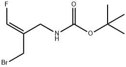 (E)-tert-butyl 2-(bromomethyl)-3-fluoroallylcarbamate 结构式