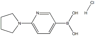 6-(吡咯烷-1-基)吡啶-3-基]硼酸盐酸盐,1485418-79-8,结构式