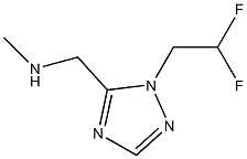 {[1-(2,2-二氟乙基)-1H-1,2,4-三唑-5-基]甲基}(甲基)胺, 1497455-41-0, 结构式