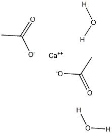 Calcium acetate dihydrate Struktur