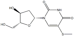 5-Methylmercapto-2'-deoxyuridine Struktur