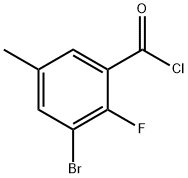 3-bromo-2-fluoro-5-methylbenzoyl chloride Struktur