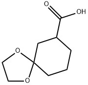 1,4-dioxaspiro[4.5]decane-7-carboxylic acid Structure