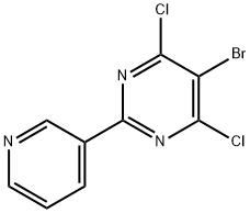 5-bromo-4,6-dichloro-2-(pyridin-3-yl)pyrimidine,1500770-61-5,结构式