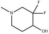 3,3-difluoro-1-methylpiperidin-4-ol hydrochloride Structure