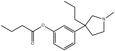 1505-28-8 Butanoic acid, 3-(1-methyl-3-propyl-3-pyrrolidinyl)phenyl ester