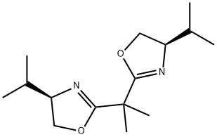 2,2-Bis[(4R)-4-isopropyl-2-oxazolin-2-yl]propane Structure