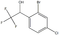 1-(2-bromo-4-chlorophenyl)-2,2,2-trifluoroethan-1-ol, 1508437-73-7, 结构式