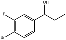 1-(4-bromo-3-fluorophenyl)propan-1-ol Struktur