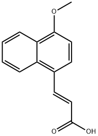 (E)-3-(1-methoxynaphthalen-4-yl)acrylic acid Structure