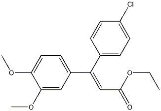 (E)-Ethyl 3-(4-chlorophenyl)-3-(3,4-dimethoxyphenyl)acrylate|(E)- 3-(4-氯苯基)-3-(3,4-二甲氧基苯基)丙烯酸乙酯
