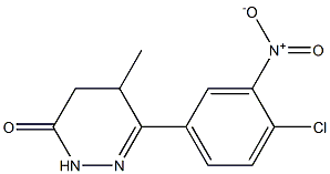 6-(4-chloro-3-nitrophenyl)-5-methyl-2,3,4,5-tetrahydropyridazin-3-one Structure