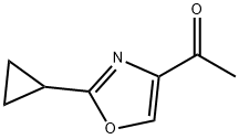 1-(2-cyclopropyl-1,3-oxazol-4-yl)ethan-1-one 结构式