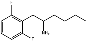 1-(2,6-DIFLUOROPHENYL)HEXAN-2-AMINE 结构式