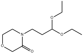 4-(3,3-二乙氧基丙基)吗啉-3-酮 结构式