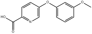 5-(3-methoxyphenoxy)pyridine-2-carboxylic acid Structure