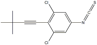 1,3-dichloro-2-(3,3-dimethylbut-1-ynyl)-5-isothiocyanatobenzene Structure