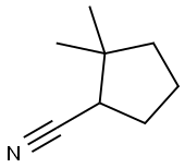 2,2-二甲基环戊烷-1-腈 结构式