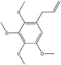1-アリル-2,3,4,5-テトラメトキシベンゼン 化学構造式